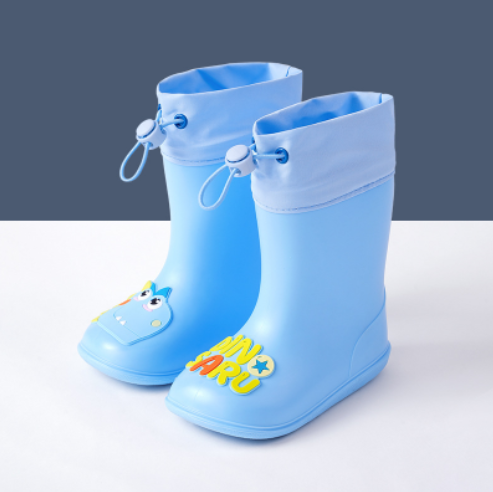 Children TPR rain shoes waterproof soft rain boots gumboots