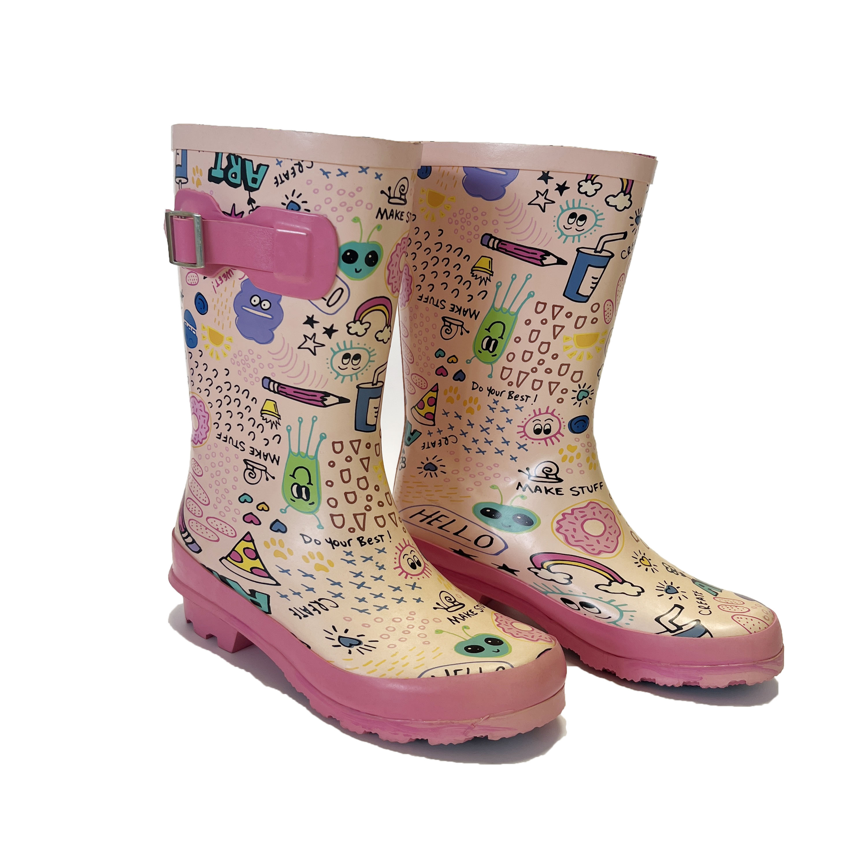 Dinosaur Printed Rubber Rain Boots for Kids