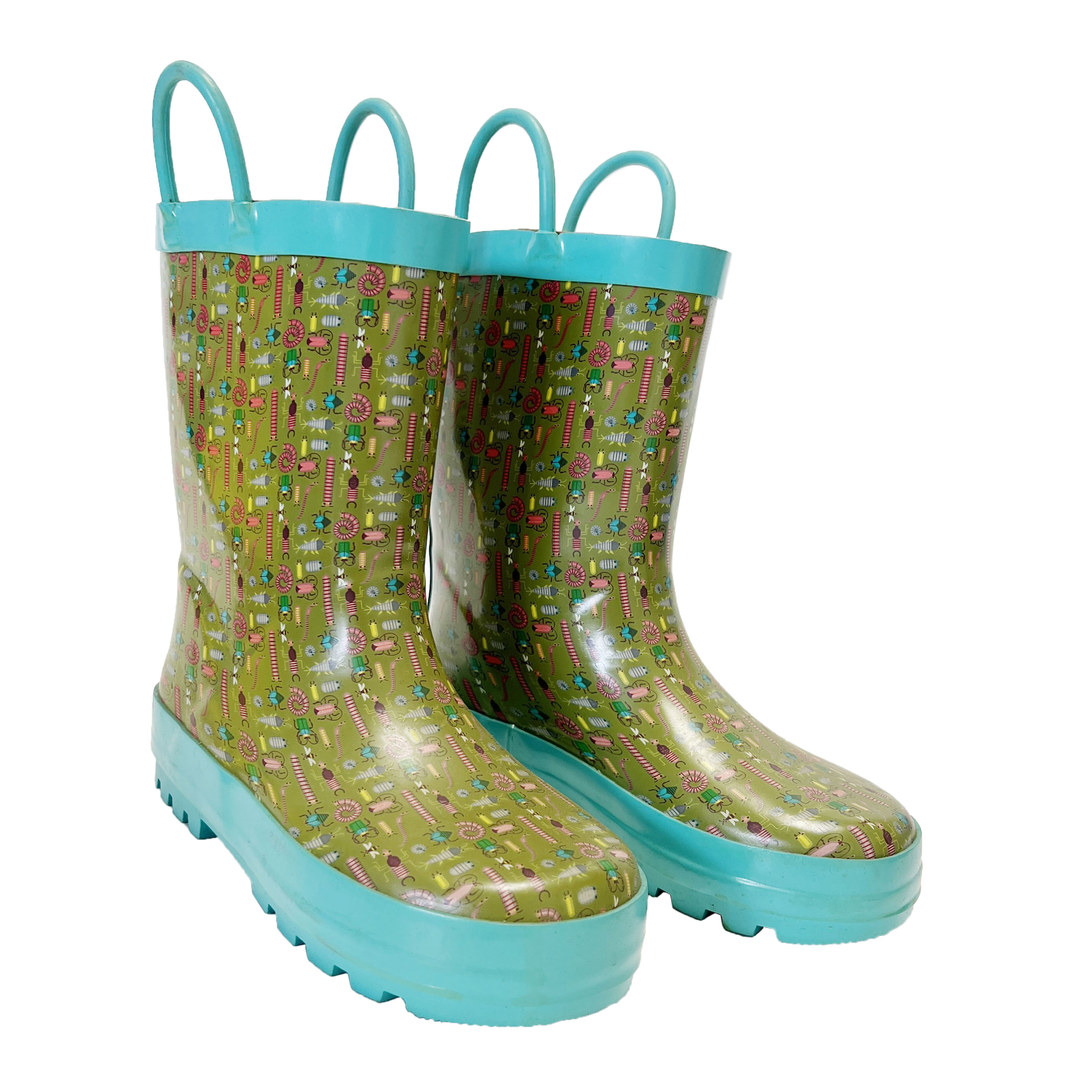 Children RUBBER Rain Shoes Waterproof Soft Rain Boots Gumboots